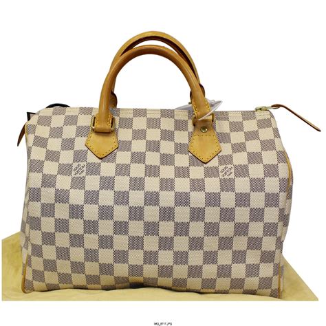 louis vuitton damier azur speedy 30 ebay|speedy 30 damier with strap.